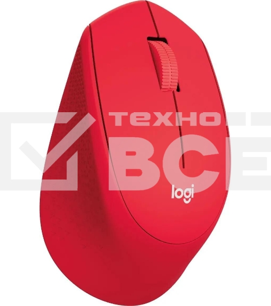 Мышь беспроводная Logitech M280 красный, 1000 dpi, радиоканал, USB, кнопки - 3