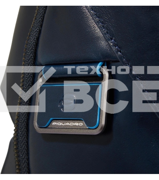 Рюкзак мужской Piquadro Blue Square CA6592B2BM/BLU2, кожа, темно-синий