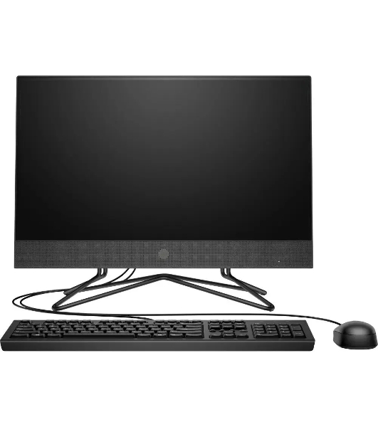 Моноблок HP 200 G4 21.5' Full HD i5 1235U (1.3) 8Gb SSD512Gb UHDG DVDRW Free DOS GbitEth WiFi BT клавиатура мышь Cam черный 1920x1080