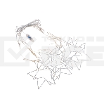 Гирлянда светодиодный занавес из росы с фигурами звезд Neon-Night 315-849 IP20 USB + пульт управления мультиколор, фото 1