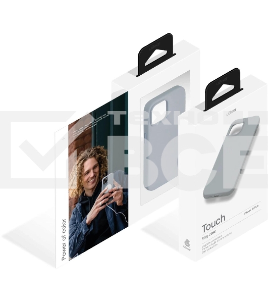Чехол (клип-кейс) uBear для Apple iPhone 15 Plus Touch Mag Case with MagSafe серый (CS272MG67TH-I23M)