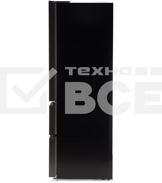 Холодильник Hyundai CM55043F черная сталь трехкамерный 354/186л морозилка снизу, No Frost, Side by Side