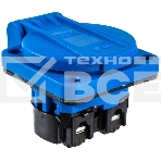 Розетка панельная IEK MAGNUM PSN71-016-3-2-44-K07 2P+PE 16А IP44 РП11-3 с защ. крышкой с заземл. син., фото2