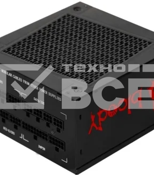Блок питания Bloody BD-PS1000G, 1000Вт, 80 PLUS Gold, 140мм, модульный, черный