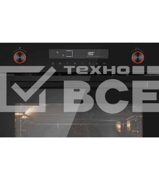 Духовой шкаф электрический Weissgauff EOM 741 PDB Black Edition черный