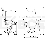 Кресло руководителя Бюрократ CH-609SL/BLACK TW-01 TW-11 черный, спинка сетка, искусст.кожа/ткань, крестовина хром, фото2