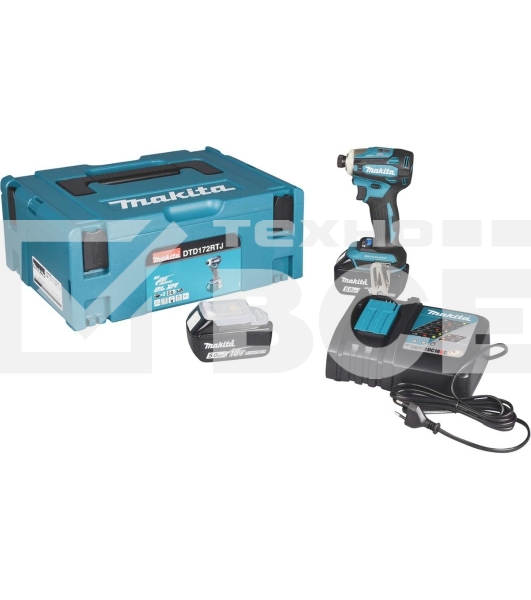 Гайковерт Makita DTD172RTJ аккум. патрон:шестигр.1/4