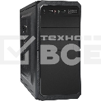 Компьютерный корпус Minitower ExeGate BA-202-UNS400 (mATX, БП UNS400 с вент. 12см, 2хUSB, аудио, черный), фото 1