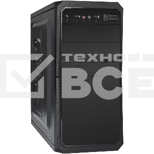 Компьютерный корпус Minitower ExeGate BA-202-UNS400 (mATX, БП UNS400 с вент. 12см, 2хUSB, аудио, черный)