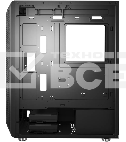 Компьютерный корпус Bloody BD-CC120F черный без БП ATX 8x120мм 1xUSB 2.0 1xUSB 3.0 audio bott PSU