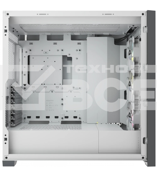 Компьютерный корпус Corsair iCUE 5000X RGb CC-9011213-WW Tempered Glass Mid-Tower Smart Case, White