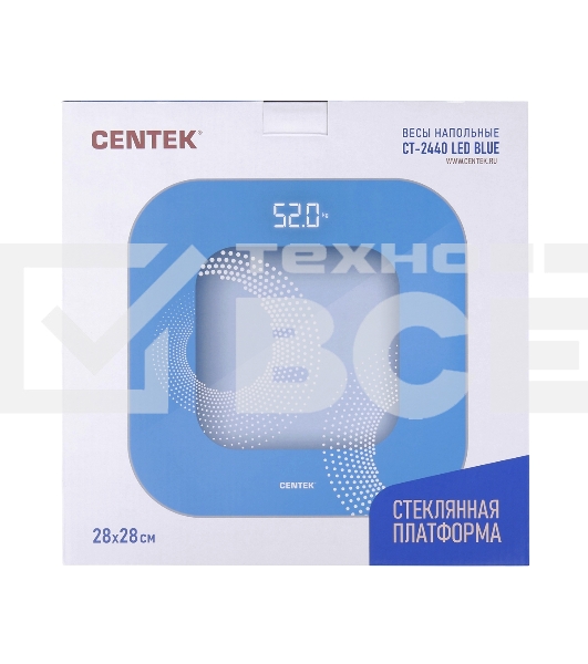 Весы напольные Centek CT-2440 LED Blue