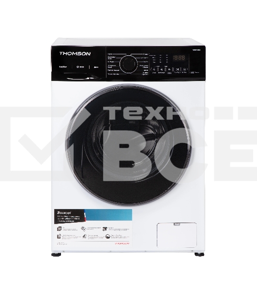 Стирально-сушильная машина Thomson WD30E8I01 белая, загрузка фронтальная 8кг, 1200 об/мин., класс: A+++