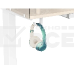 Стол для компьютера Cactus CS-EDL-DWT столешница ДСП светлый дуб каркас белый 120x71x60см, фото3