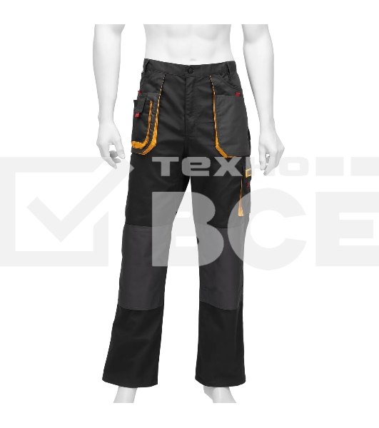 Брюки профессиональные рабочие Denzel 65% полиэстер 35% хлопок, XXL