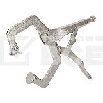 Зажимные клещи С-образные с фиксатором Deli DL20011 Рабочий ход 78 мм. Материал высокоуглеродистая сталь CrMo. Регулировочный винт. Быстросъемная ручка., фото3