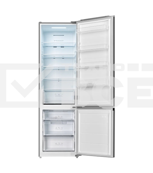 Холодильник Kuppersberg RFCN 2016 X нержавеющая сталь двухкамерный 274/105л морозилка снизу, No Frost