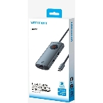 USB-концентратор Vention TQZHB, USB Type-C, USB/HDMI/RJ-45/USB Type-C, USB Type-C, фото2