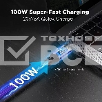 Кабель Thuderbolt4/ USB4 Type C, 5K@60Hz, 40GBps, PD 100W, 5A, VCOM, 1.2м <CU540M-1.2M>, фото8
