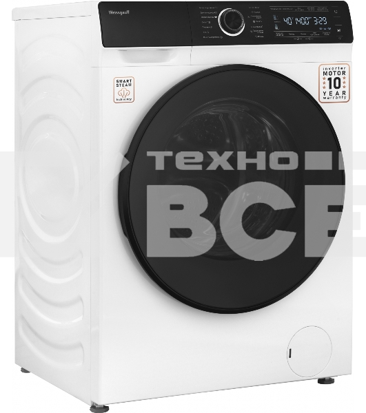 Стиральная машина Weissgauff WM 61410 Autodose Inverter Steam белый, загрузка фронтальная 12 кг, 1400 об/мин, класс А+++