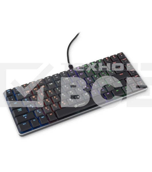 Клавиатура Oklick K615X (1934413) проводная, USB, серый + серебристый