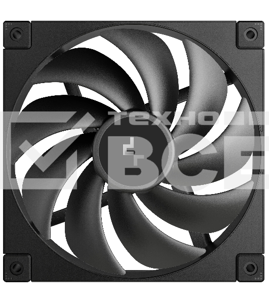 Вентилятор для корпуса DEEPCOOL FD14 черный, 140 мм, 1650 об/мин, 25.6 дБ, 4 pin