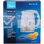 Чайник электрический Midea MK-8017 2200 Вт, 1.5 л, белый, фото2