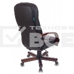 Кресло руководителя Бюрократ T-9908/WALNUT черный, кожа, крестовина металл, фото18