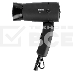 Фен BBK BHD0801 черный, 1000 Вт, компактный, фото 1