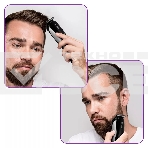 Триммер Kitfort КТ-3109 черный/серебристый 3Вт (насадок в компл:10шт), фото2