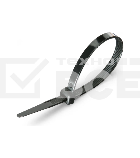 Нейлоновые стяжки Fortisflex КСС 8х300 черный 100 штук