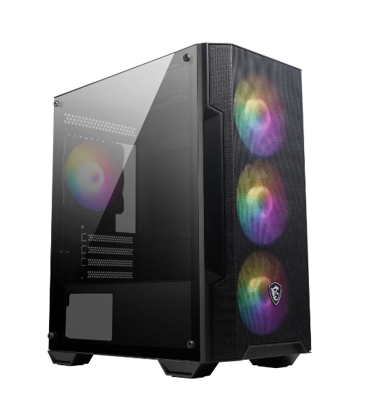 Корпус MSI MAG FORGE M100A, Micro-Tower, чёрный, 4 x 120 мм