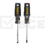 Набор отверток Denzel 2 шт., PH+SL, S2, 3к рукоятка, фото 1