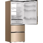 Холодильник Haier A4F742CGGU1 золотистый трехкамерный 277/129л морозилка снизу, No Frost, фото3