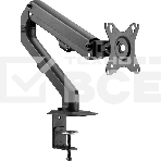 Кронштейн для мониторов Ultramounts UM728 черный 17'-27' макс.7кг крепление к столешнице поворот и наклон, фото 1