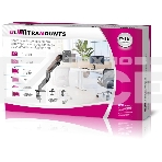 Кронштейн для мониторов Ultramounts UM734WD серый/коричневый 17'-27' макс.7кг крепление к столешнице поворот и наклон, фото3