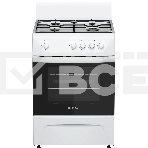 Плита газовая Darina C 1001 W белый/черный, конфорок 4 шт, духовка 50 л, 60 см x 85 см x 60 см, фото 1