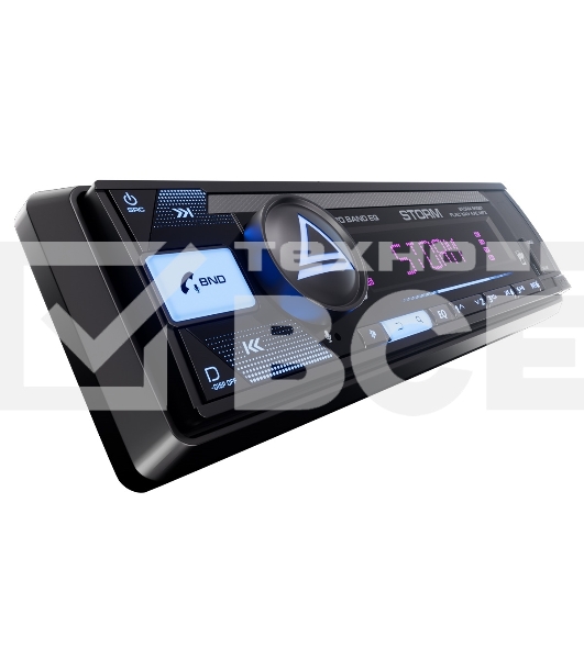 Автомагнитола AURA STORM-545BT, 1 DIN, Bluetooth, USB Type-A, AUX