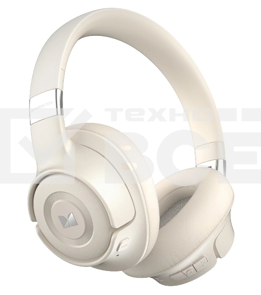 Беспроводные наушники MONSTER Persona SE ANC бежевый, полноразмерные, Bluetooth, активное шумоподавление, до 70 ч