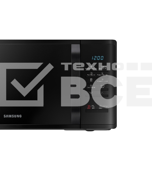 Микроволновая печь Samsung MS23K3513AK черный, 23 л, 800 Вт, переключатели - кнопки
