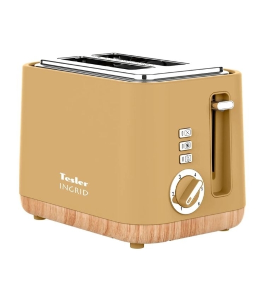 Тостер Tesler TT-244, оранжевый, 815 Вт, 2 слота