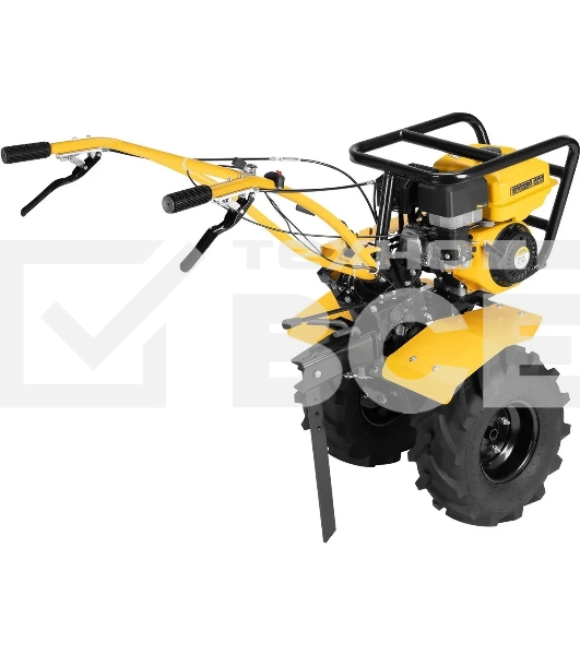 Мотоблок Denzel DPT-470S-PRO, 7 л.с., ремен.сцеп, фрез 3х4, ШОМ, передачи 4В/2Н