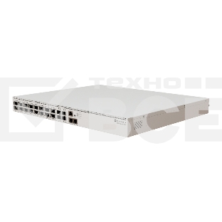 Коммутатор Mikrotik CRS520-4XS-16XQ-RM Cloud Router Switch with Quad-Core AL52400 2 GHz CPU, 4 GB RAM, 98CX8410 switch chip, 2 x 10G Eth ports, 4 x 25G SFP28 ports, 16 x 100G QSFP28 ports, RouterOS L5, 1U rackmount enclosure, dual hot-swap PSU, 4 x hot-sw