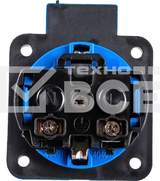 Розетка панельная IEK MAGNUM PSN71-016-3-2-44-K07 2P+PE 16А IP44 РП11-3 с защ. крышкой с заземл. син.