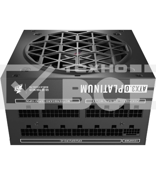Блок питания 1STPLAYER NGDP Platinum (HA-1000BA3-BK), 1000Вт, 80 PLUS Platinum, 120мм, модульный, черный