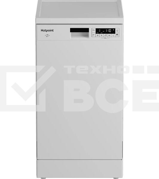 Посудомоечная машина Hotpoint HFS 2C67 W отдельностоящая, белый, 44.8 см, 11 компл., 47 дБ, класс: А