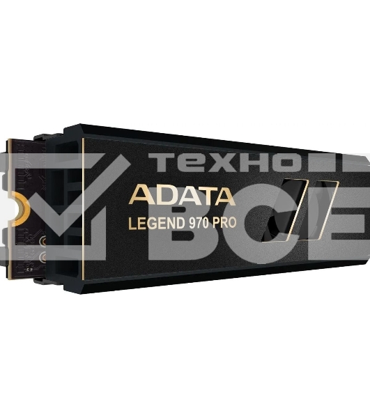 Накопитель SSD ADATA Legend 970 Pro, 1000 Гб, M.2 2280, PCIe 5.0 x4, NVMe 2.0, 3D TLC, R/W 13000/5800 МБ/сек, радиатор с вентилятором