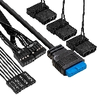 Компьютерный корпус Miditower ExeGate EVO-8227-NPX700 (ATX, БП 700NPX с вент. 12см, 2*USB+1*USB 3.0+HD Audio, черный, 3 вент. RGb, закаленное стекло), фото2