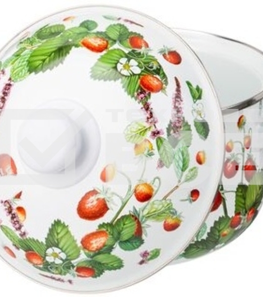 Кастрюля эмалированная AGNESS 934-562 Фруктовая корзина, 2.8 л