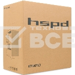 Компьютерный корпус без блока питания HSPD M320, Mesh Mini-tower, черный, slide TG, 0.45 SPCC, 2x140мм ARGb+1x120мм ARGb mATX, mITX 160/340/184мм 2x2.5